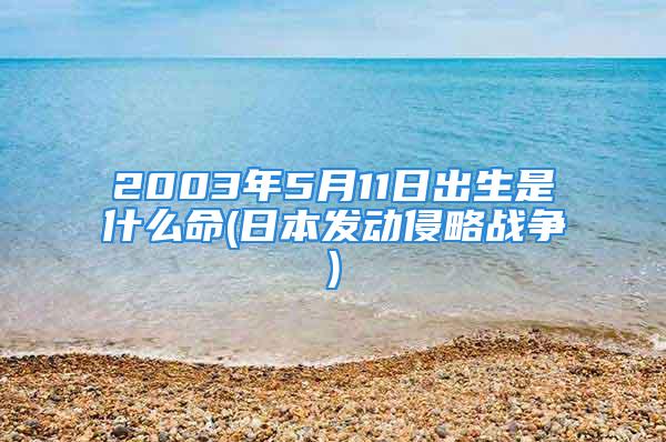 2003年5月11日出生是什么命(日本发动侵略战争)