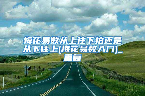 梅花易数从上往下拍还是从下往上(梅花易数入门)_重复