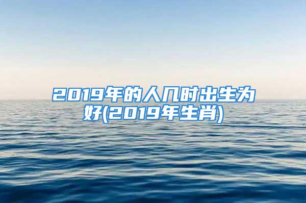 2019年的人几时出生为好(2019年生肖)