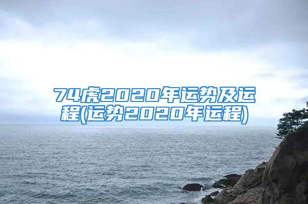 74虎2020年运势及运程(运势2020年运程)