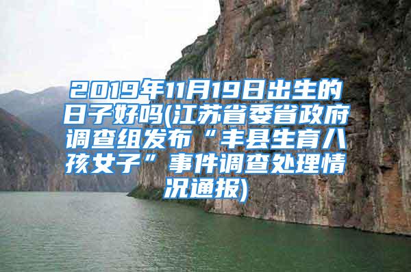 2019年11月19日出生的日子好吗(江苏省委省政府调查组发布“丰县生育八孩女子”事件调查处理情况通报)