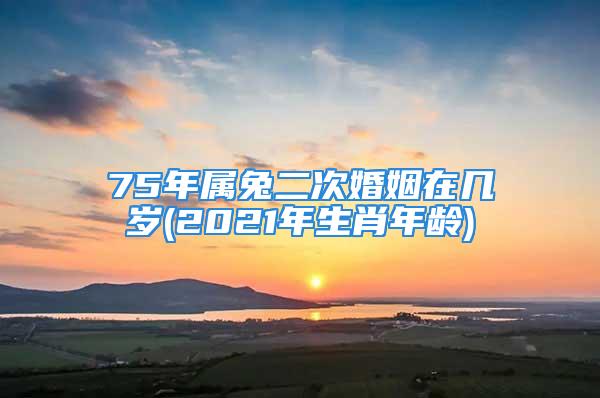 75年属兔二次婚姻在几岁(2021年生肖年龄)