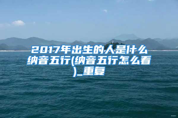 2017年出生的人是什么纳音五行(纳音五行怎么看)_重复