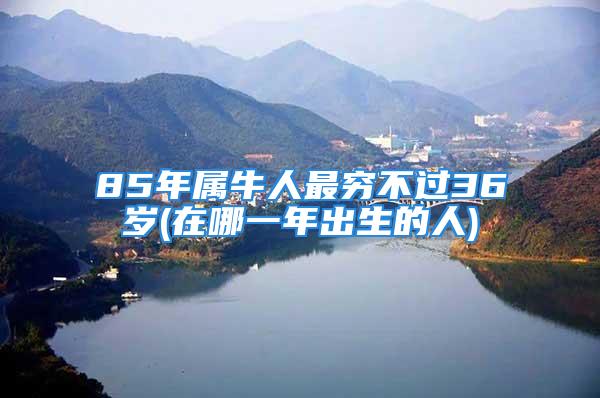 85年属牛人最穷不过36岁(在哪一年出生的人)