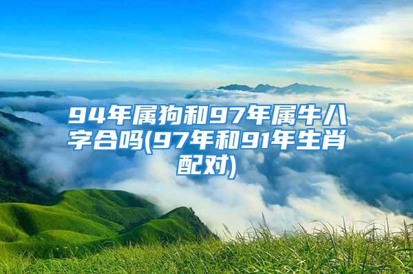 94年属狗和97年属牛八字合吗(97年和91年生肖配对)