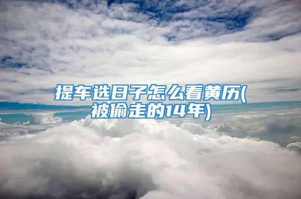 提车选日子怎么看黄历(被偷走的14年)