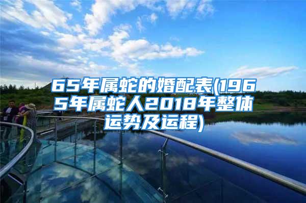 65年属蛇的婚配表(1965年属蛇人2018年整体运势及运程)