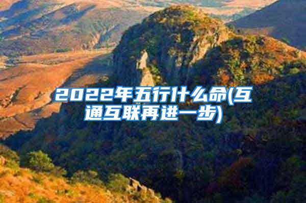 2022年五行什么命(互通互联再进一步)