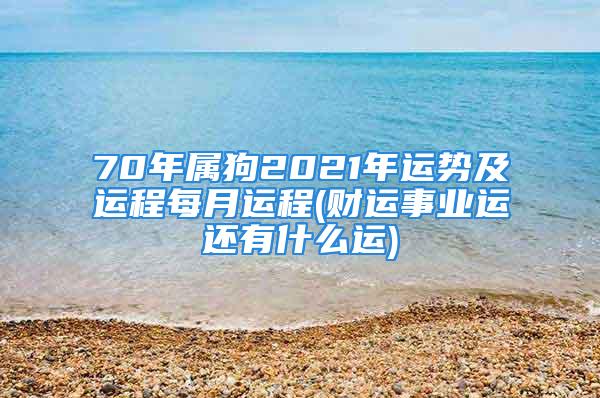 70年属狗2021年运势及运程每月运程(财运事业运还有什么运)