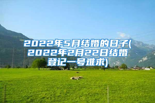 2022年5月结婚的日子(2022年2月22日结婚登记一号难求)