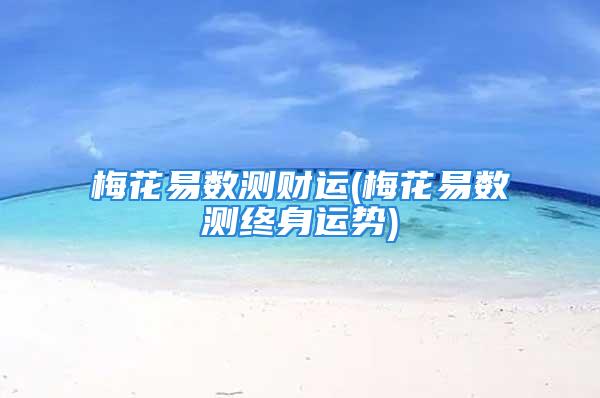 梅花易数测财运(梅花易数测终身运势)