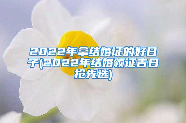 2022年拿结婚证的好日子(2022年结婚领证吉日抢先选)