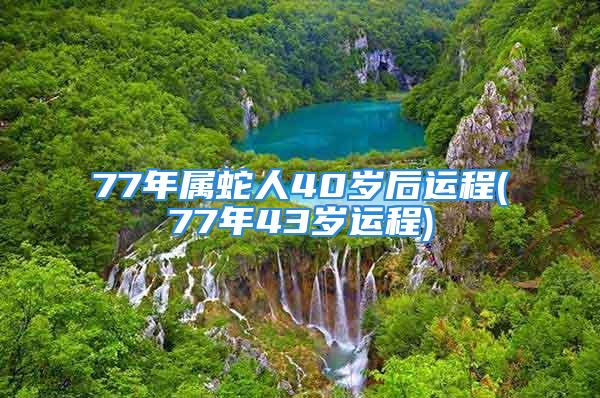 77年属蛇人40岁后运程(77年43岁运程)