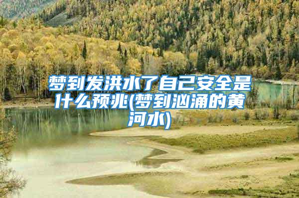 梦到发洪水了自己安全是什么预兆(梦到汹涌的黄河水)