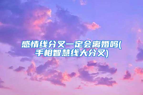 感情线分叉一定会离婚吗(手相智慧线大分叉)