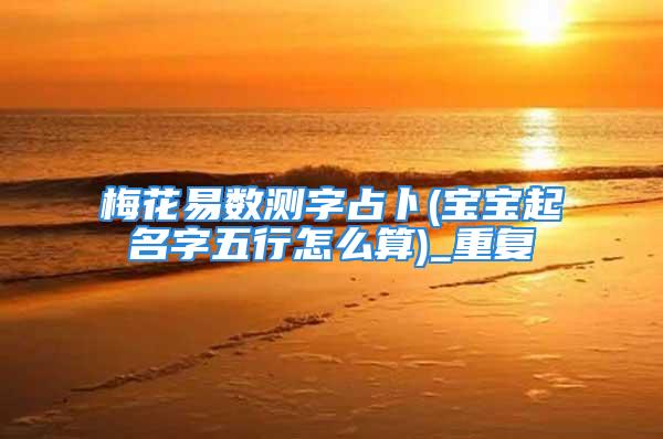 梅花易数测字占卜(宝宝起名字五行怎么算)_重复