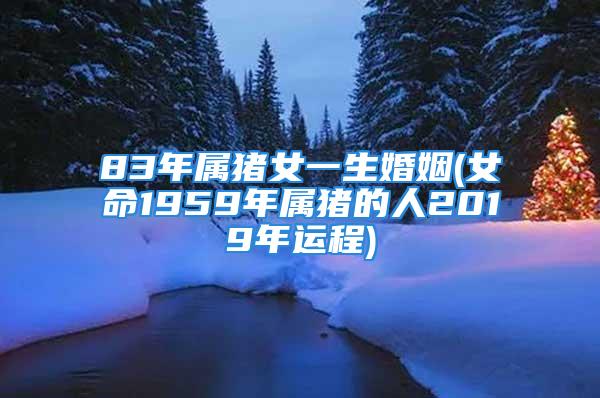 83年属猪女一生婚姻(女命1959年属猪的人2019年运程)