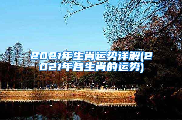 2021年生肖运势详解(2021年各生肖的运势)