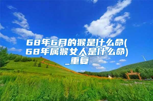 68年6月的猴是什么命(68年属猴女人是什么命)_重复