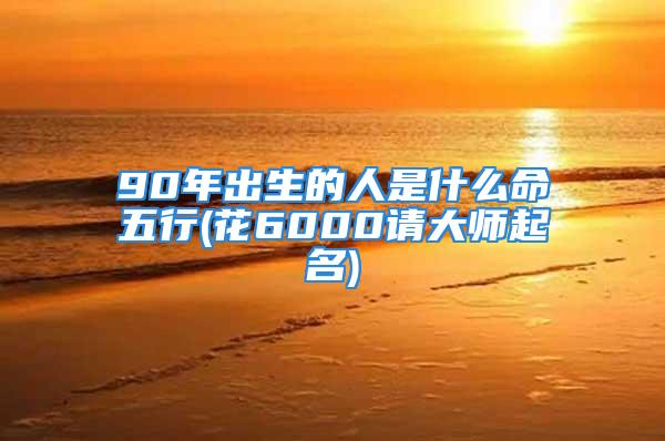 90年出生的人是什么命五行(花6000请大师起名)