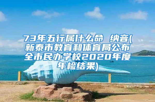 73年五行属什么命 纳音(新泰市教育和体育局公布全市民办学校2020年度年检结果)