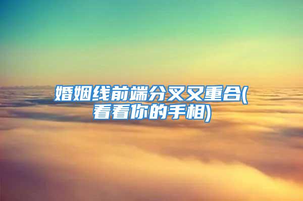 婚姻线前端分叉又重合(看看你的手相)