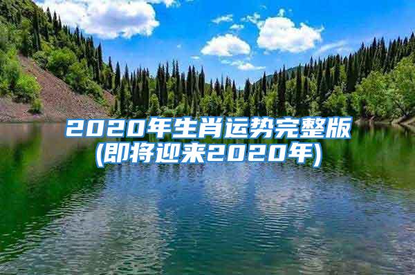 2020年生肖运势完整版(即将迎来2020年)