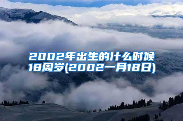 2002年出生的什么时候18周岁(2002一月18日)