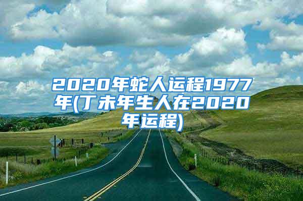 2020年蛇人运程1977年(丁未年生人在2020年运程)