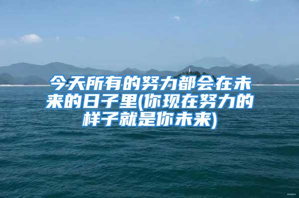 今天所有的努力都会在未来的日子里(你现在努力的样子就是你未来)