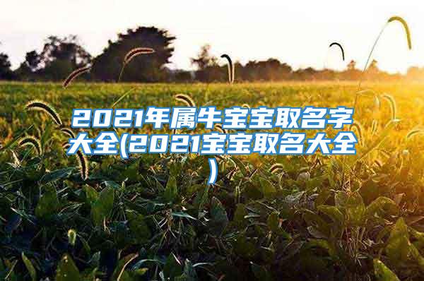 2021年属牛宝宝取名字大全(2021宝宝取名大全)