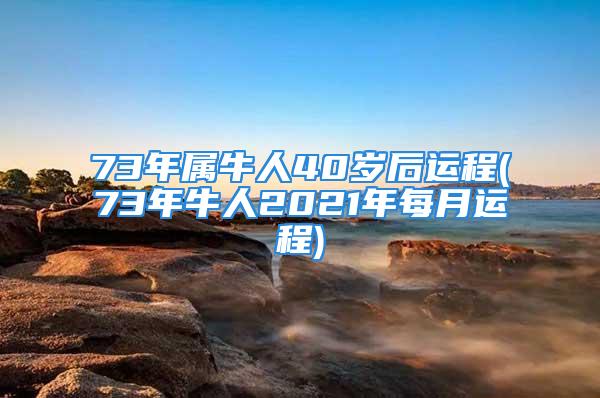 73年属牛人40岁后运程(73年牛人2021年每月运程)