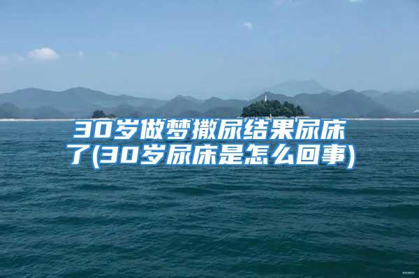 30岁做梦撒尿结果尿床了(30岁尿床是怎么回事)