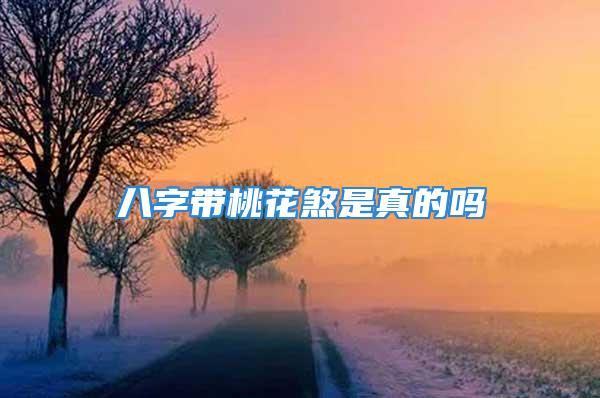 八字带桃花煞是真的吗