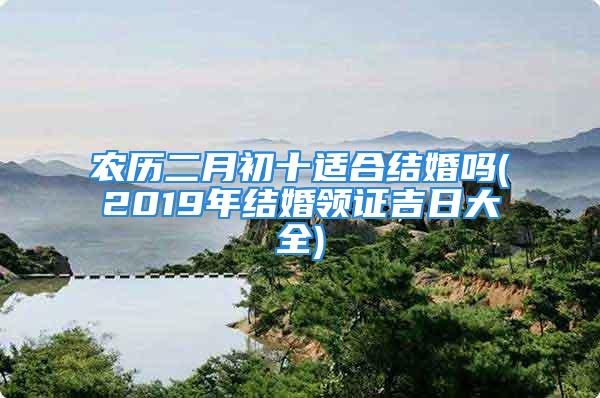 农历二月初十适合结婚吗(2019年结婚领证吉日大全)