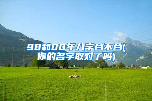 98和00年八字合不合(你的名字取对了吗)