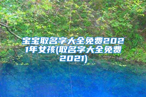 宝宝取名字大全免费2021年女孩(取名字大全免费2021)