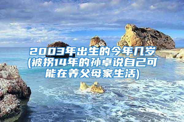 2003年出生的今年几岁(被拐14年的孙卓说自己可能在养父母家生活)