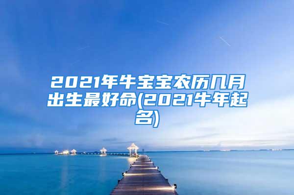 2021年牛宝宝农历几月出生最好命(2021牛年起名)