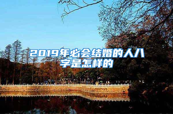 2019年必会结婚的人八字是怎样的