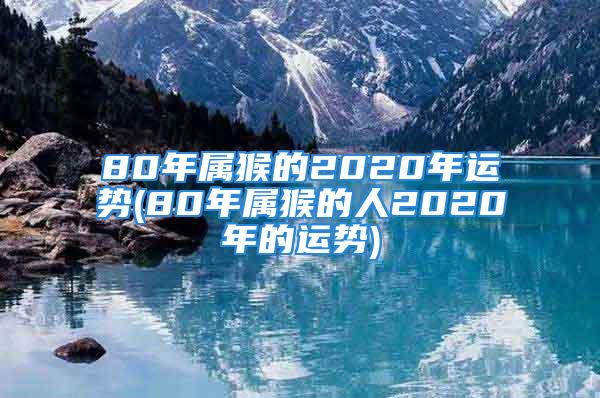 80年属猴的2020年运势(80年属猴的人2020年的运势)