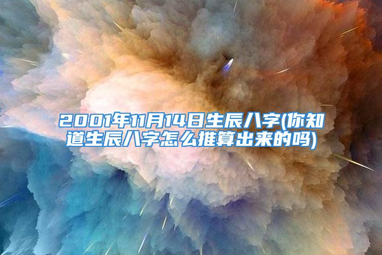 2001年11月14日生辰八字(你知道生辰八字怎么推算出来的吗)