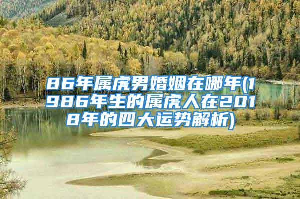 86年属虎男婚姻在哪年(1986年生的属虎人在2018年的四大运势解析)