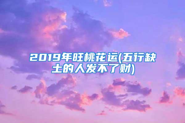 2019年旺桃花运(五行缺土的人发不了财)