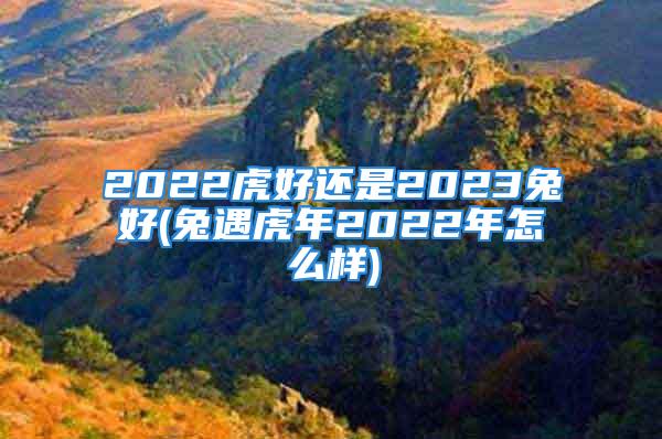 2022虎好还是2023兔好(兔遇虎年2022年怎么样)