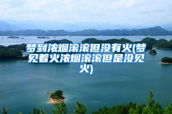 梦到浓烟滚滚但没有火(梦见着火浓烟滚滚但是没见火)