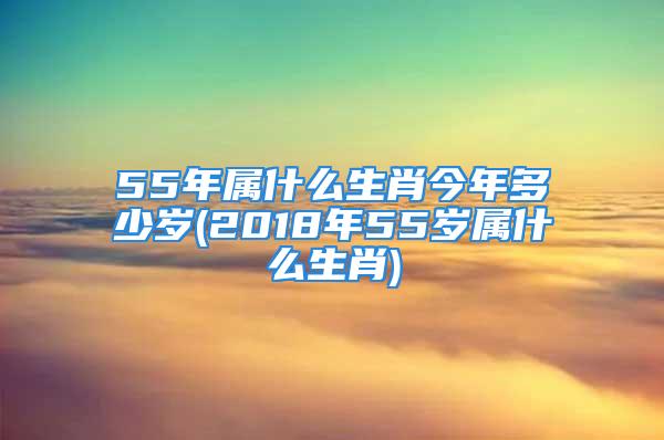 55年属什么生肖今年多少岁(2018年55岁属什么生肖)