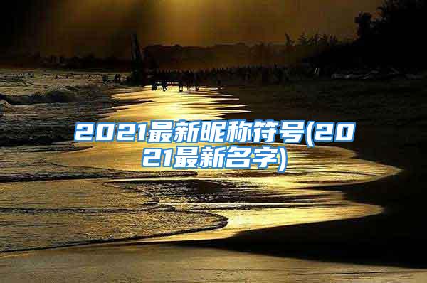 2021最新昵称符号(2021最新名字)