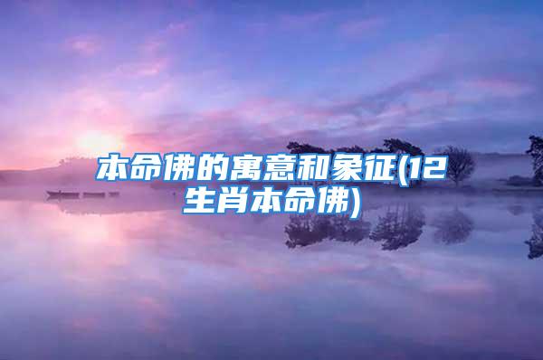 本命佛的寓意和象征(12生肖本命佛)