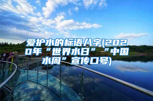 爱护水的标语八字(2020年“世界水日”“中国水周”宣传口号)